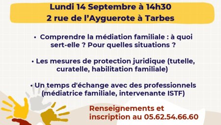 PTAR UDAF Aidants Hautes-Pyrénées Médiation Soutien Familles 