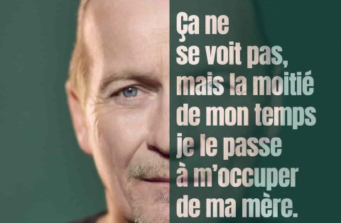 "Ca ne se vout pas, mais la moitié de mon temps je le passe à m'occuper de ma mère"